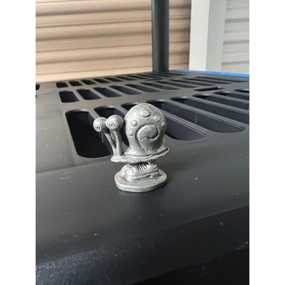 Nickelodeon Gary monopoly Figurine Silver Pewter Metal SpongeBob SquarePants